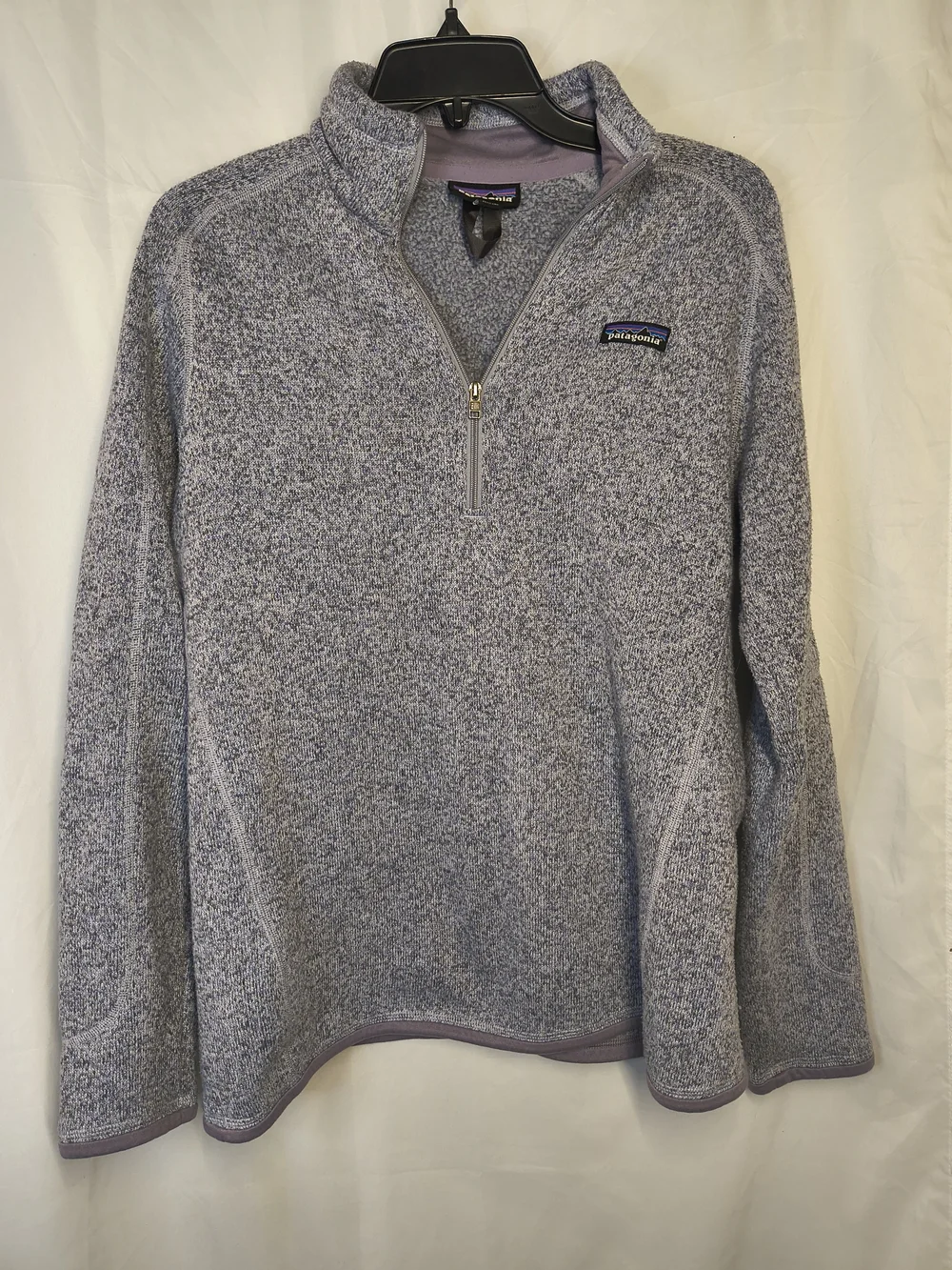 Patagonia Heathered Lavender Quarter-Zip Fleece Pullover